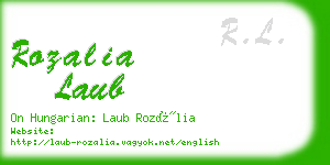 rozalia laub business card